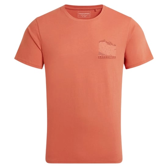 Craghoppers Mens Lucent II Mountain Back Print Short-Sleeved T-Shirt (Sahara) - Image 1
