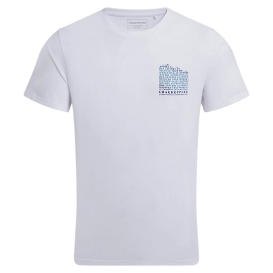 Craghoppers Mens Lucent II Mountain Back Print Short-Sleeved T-Shirt (White) - Image 1
