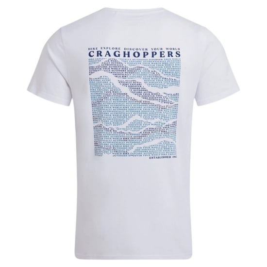 Craghoppers Mens Lucent II Mountain Back Print Short-Sleeved T-Shirt (White) - Image 2