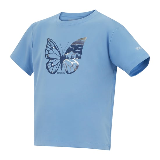 Regatta Kinderen/Kinderen Aria Vlinder T-Shirt (Denim Blauw) - Image 3