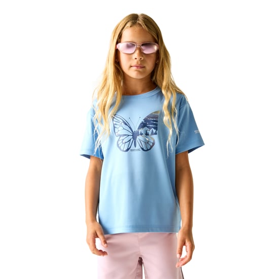 Regatta Kinderen/Kinderen Aria Vlinder T-Shirt (Denim Blauw) - Image 4