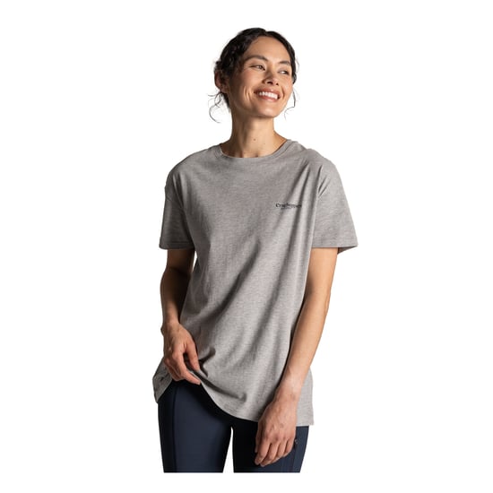 Craghoppers Dam Yago Landscape Baktryckad T-shirt med Korta Ärmar (Mjuk Grå Melange) - Image 4