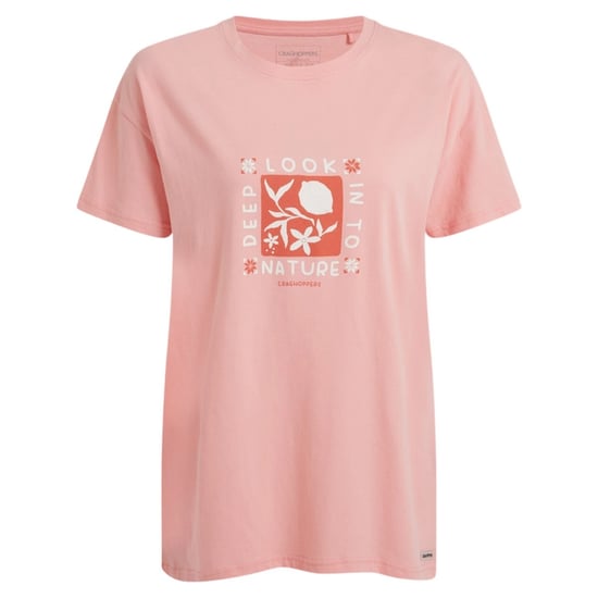 Craghoppers Womens/Ladies Yago Deep Look Into Nature T-Shirt (Shell Pink) - Image 1