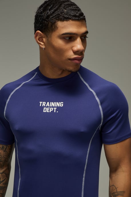 Training Dept Muscle Contrast Stitch T-Shirt - Image 3