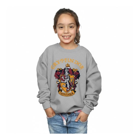 Harry Potter Meisjes Gryffindor Crest Sweatshirt (Sportgrijs) - Image 1