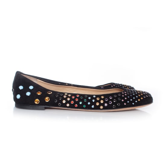 Giuseppe Zanotti, Suede Ballerina with colored studs - Image 4