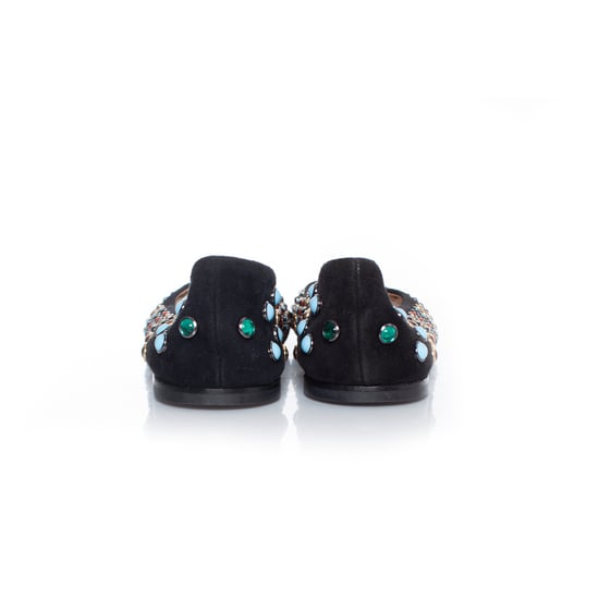 Giuseppe Zanotti, Suede Ballerina with colored studs - Image 5