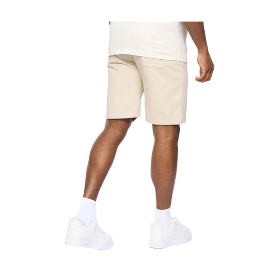 Crosshatch Mens Blansmoore Elasticated Regular Casual Shorts (Light Stone) - Image 2