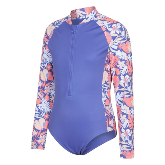 Mountain Warehouse Barn/Mini Mira Blommig Rash Guard (Lila) - Image 3