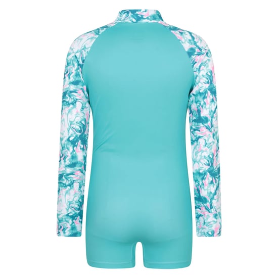 Mountain Warehouse Barn/Mira Marmor Effekt Långärmad Rash Guard (Turkos) - Image 2