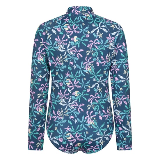 Mountain Warehouse Barn Mira Palm Leaf Rash Guard (Mörk Teal) - Image 2