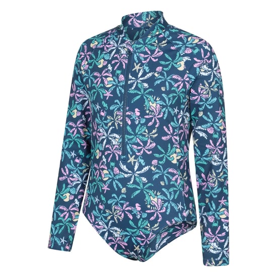 Mountain Warehouse Barn Mira Palm Leaf Rash Guard (Mörk Teal) - Image 3