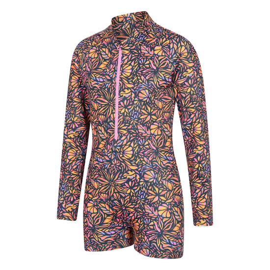 Mountain Warehouse Barn Mira Blommor Långärmad Rash Guard (Neon Orange) - Image 3