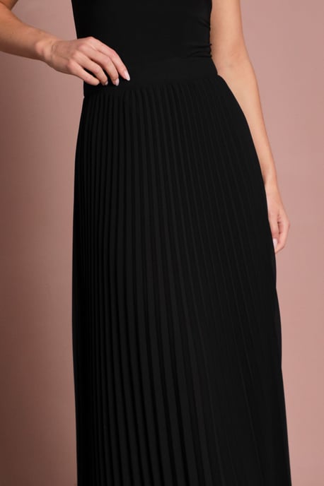 Pleated Georgette Maxi Skirt - Image 2