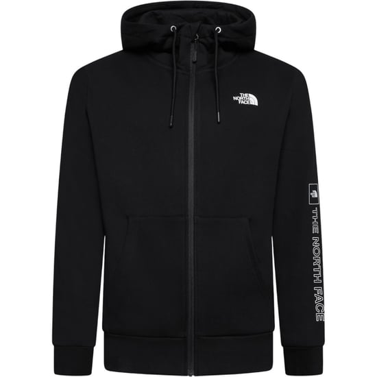 The North Face Mens M Outline Logo Box Hoodies Black - Image 2