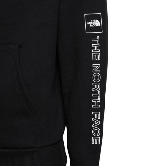 The North Face Mens M Outline Logo Box Hoodies Black - Image 4