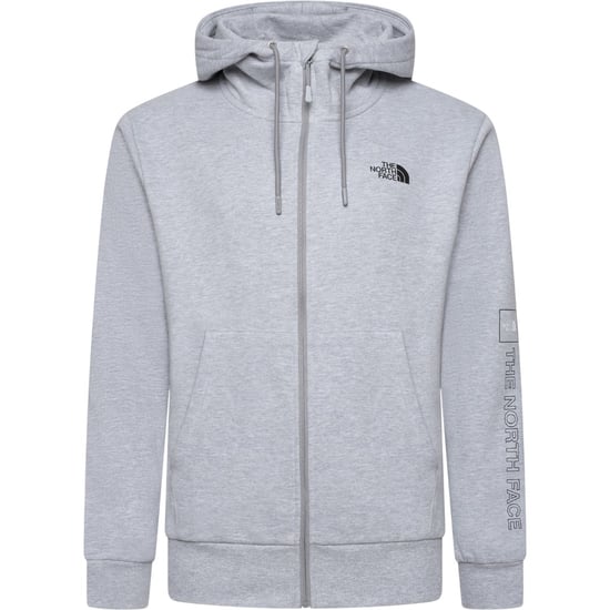 The North Face Mens M Outline Logo Box Hoodies Grey - Image 2