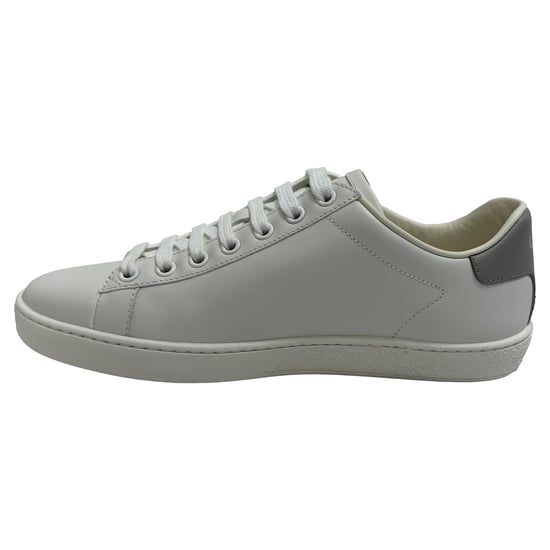 Gucci Interlocking G Perforated Ace Sneakers in White Calfskin Leather - Image 6