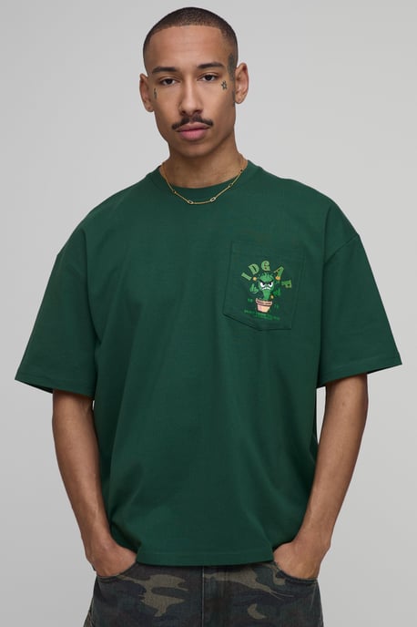 Collector's Edtn Daisy Print Oversized Pocket T-shirt - Image 3
