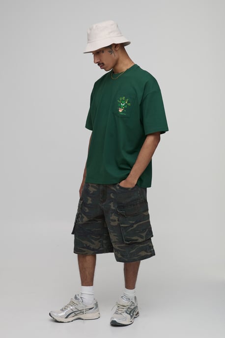 Collector's Edtn Daisy Print Oversized Pocket T-shirt - Image 4