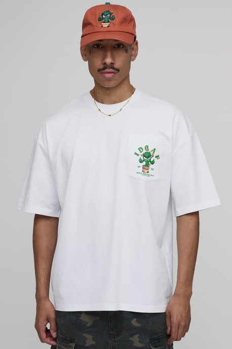 Collector's Edtn Daisy Print Oversized Pocket T-shirt - Image 3