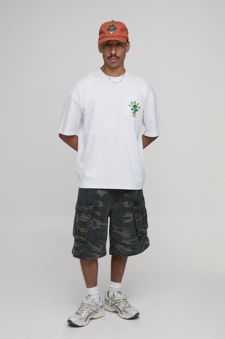 Collector's Edtn Daisy Print Oversized Pocket T-shirt - Image 4