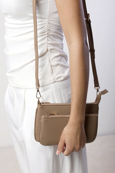Wheres That From Womens Elani Small Double Zip Cross Body Bag - Image 6