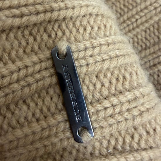 Burberry Stickad Pom-Pom Mössa i Brunt Ull - Image 5
