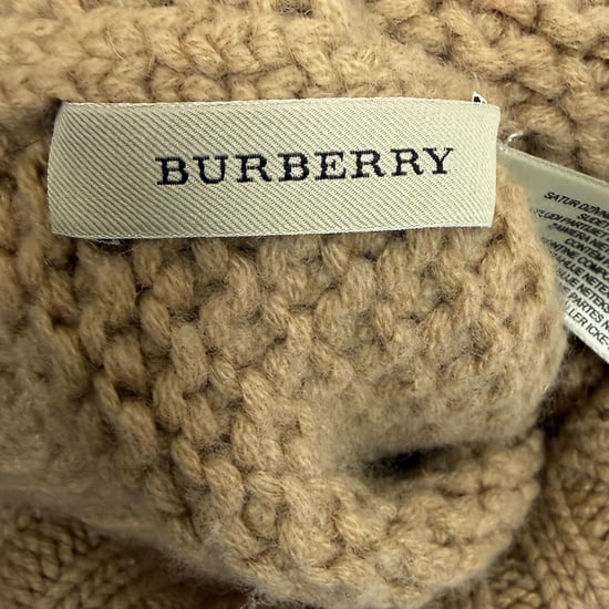 Burberry Stickad Pom-Pom Mössa i Brunt Ull - Image 6