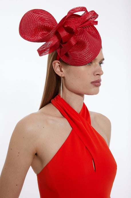 Asymmetric Bow Headband Fascinator - Image 1