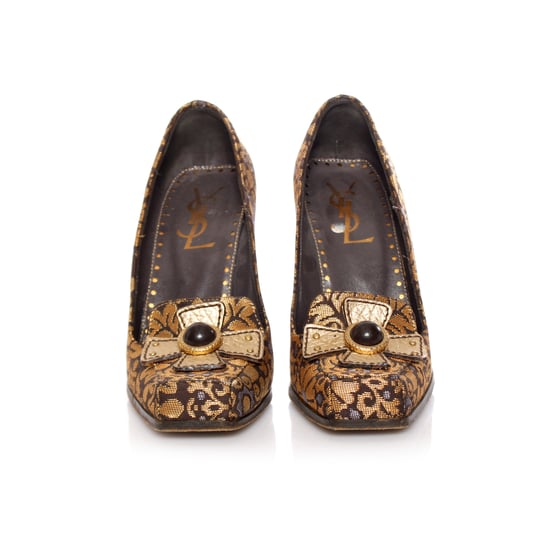 Yves Saint Laurent, Casablanca brocade heels. - Image 4