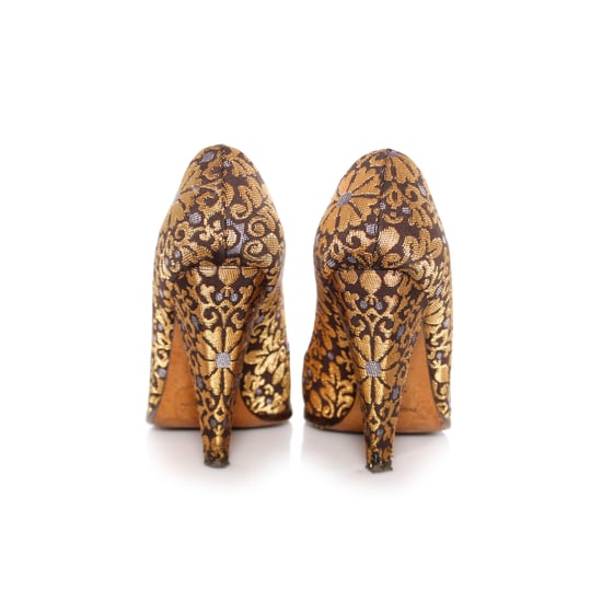 Yves Saint Laurent, Casablanca brocade heels. - Image 6