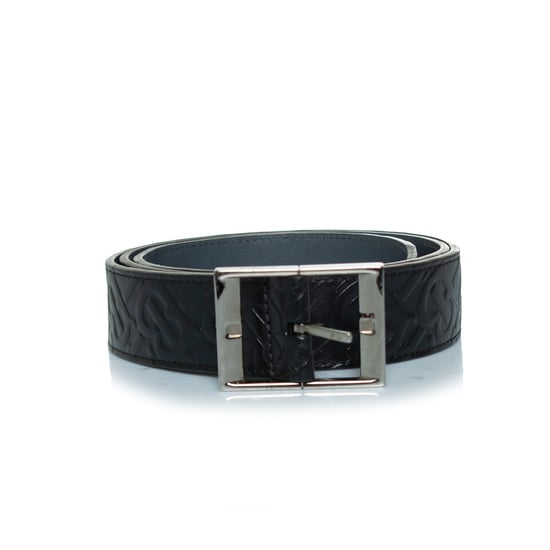 Burberry, B – Svart präglat läderbälte - Image 2
