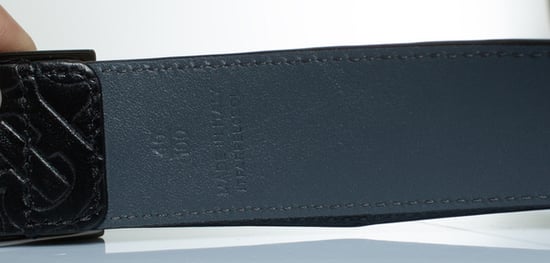 Burberry, B – Svart präglat läderbälte - Image 6