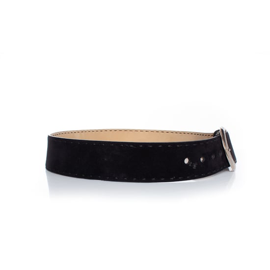 Prada, Black suede belt with silver buckle - Image 4