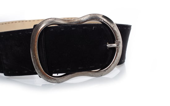 Prada, Black suede belt with silver buckle - Image 5