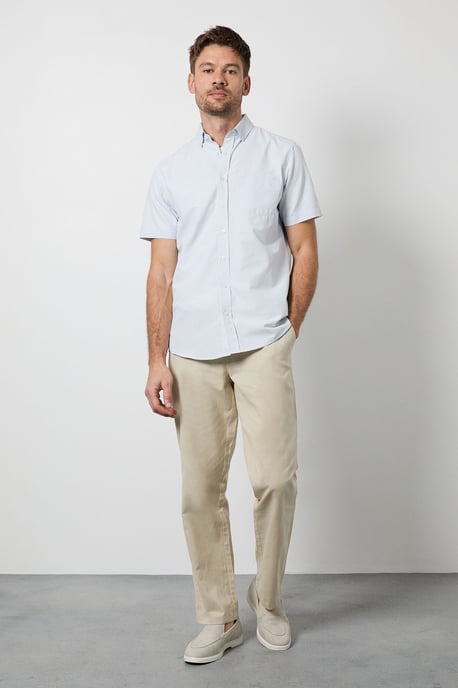 White Burgundy Heritage Check Short Sleeve - Image 2