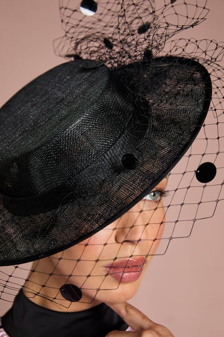 Lisa Tan Veiled Boater - Image 3