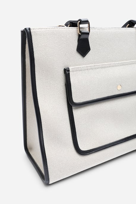 Wheres That From Womens Henley Canvas Shoulder Tote Bag - Image 4