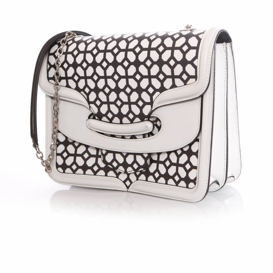Alexander McQueen, Heroine zwart-witte schoudertas. - Image 2