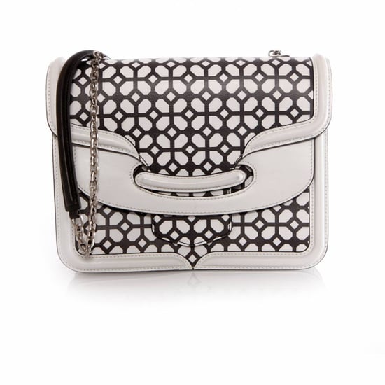 Alexander McQueen, Heroine zwart-witte schoudertas. - Image 3