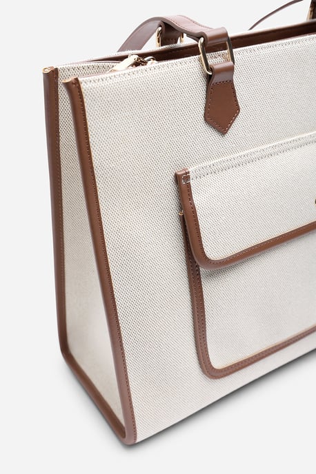 Wheres That From Womens Henley Canvas Shoulder Tote Bag - Image 4