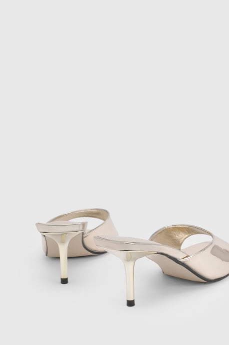 Square Toe Minimal Heeled Mules - Image 5