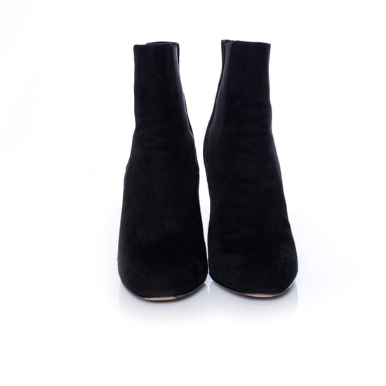 Dolce & Gabbana, svarta chelseaboots i mocka med klack. - Image 4