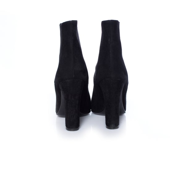 Dolce & Gabbana, svarta chelseaboots i mocka med klack. - Image 6