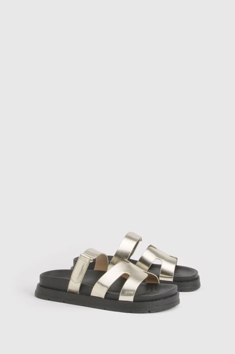 Wide Fit Cut Out Platform Sliders - Image 3