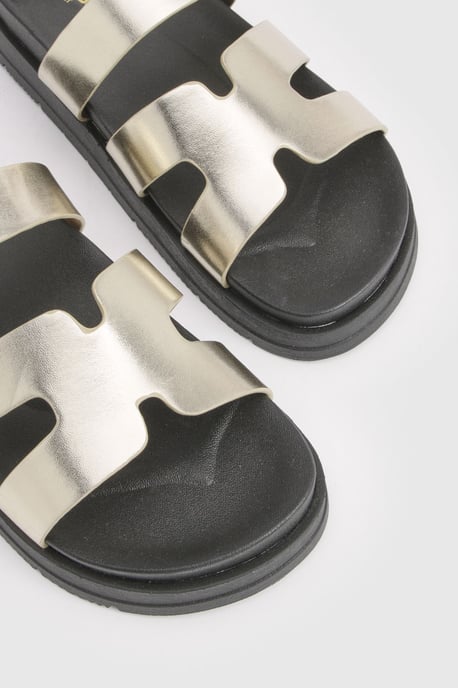 Wide Fit Cut Out Platform Sliders - Image 5