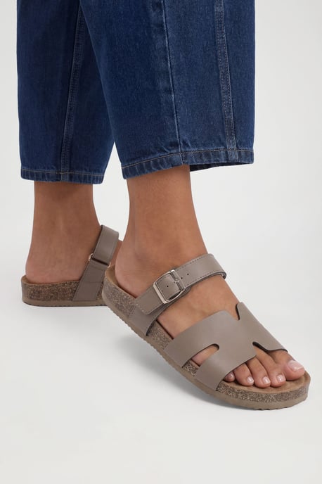 Cut Out Double Strap Sandals - Image 1
