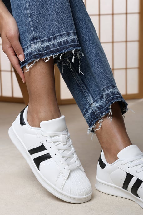 Where's That From Yamileth Stripe Panel Detailed Trainer - Image 2