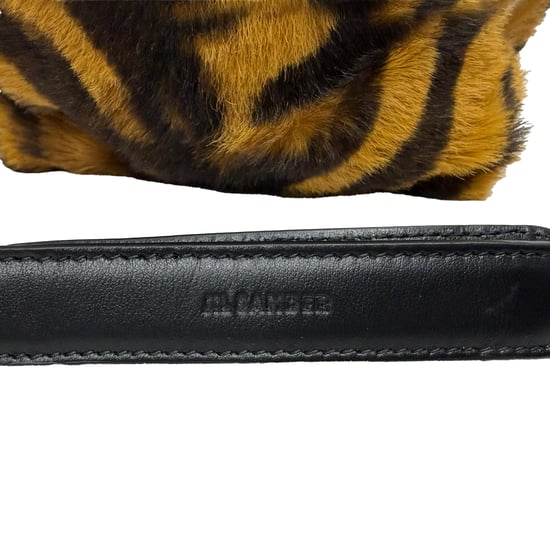 Jil Sander Tiger-Print Bucket Bag in Brown Pony Hair - Image 4